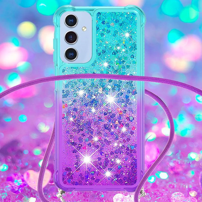 Coque à Cordon Samsung Galaxy A17 4G / 5G Gradient Paillettes