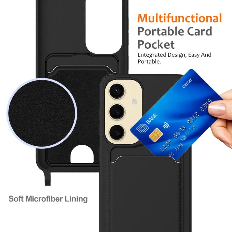 Coque à Cordon Samsung Galaxy S25 5G Silicone Liquide