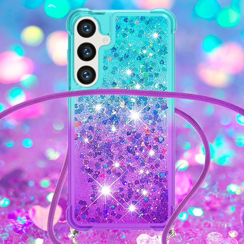 Coque à Cordon Samsung Galaxy S26 Gradient Paillettes