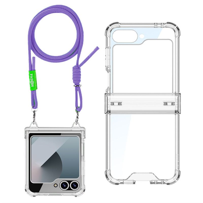 Coque à Cordon Samsung Galaxy Z Flip 7 FE / Z Flip 6 Transparente