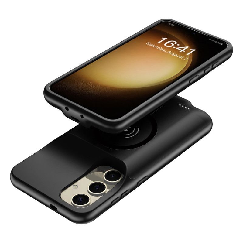 Coque Batterie 10000mAh Samsung Galaxy S25 Plus Chargeur Externe avec Fixation Magnétique