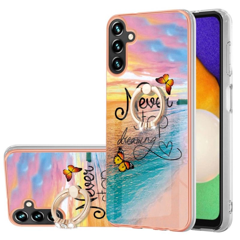 Coque Pour Samsung Galaxy A13 5G Anneau-support Never Stop Dreaming
