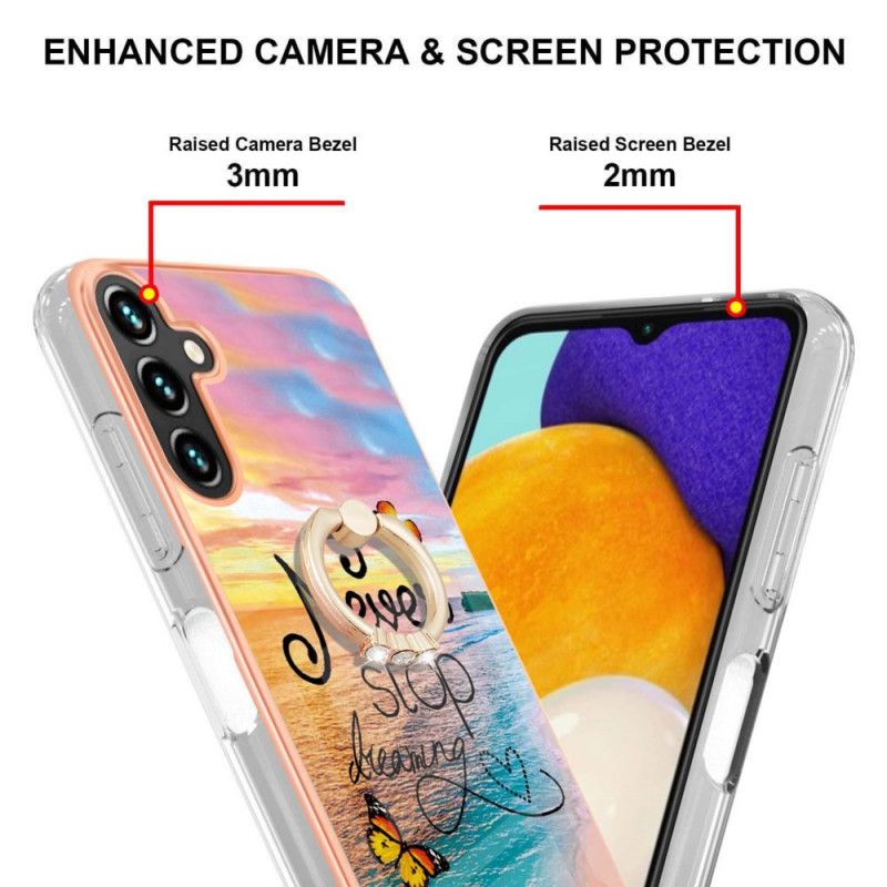 Coque Pour Samsung Galaxy A13 5G Anneau-support Never Stop Dreaming