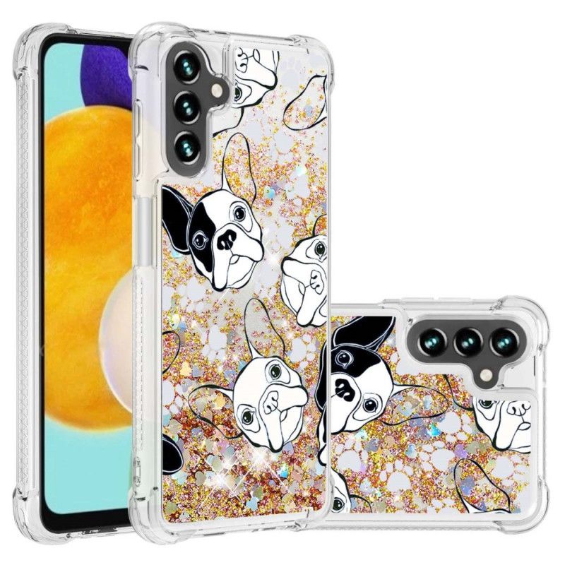 Coque Pour Samsung Galaxy A13 5G Mr Chien Paillettes