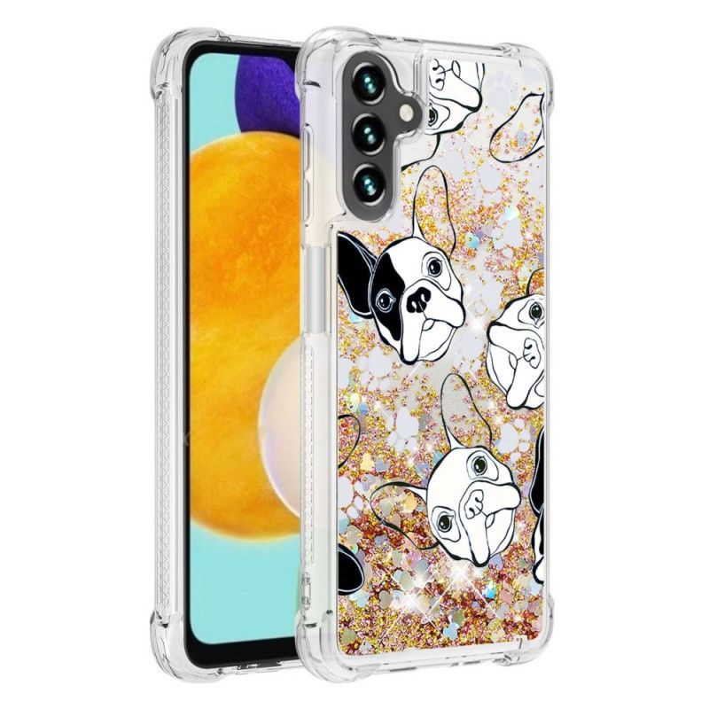 Coque Pour Samsung Galaxy A13 5G Mr Chien Paillettes