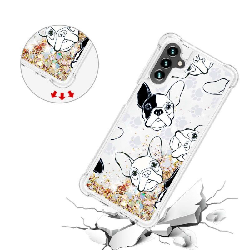 Coque Pour Samsung Galaxy A13 5G Mr Chien Paillettes