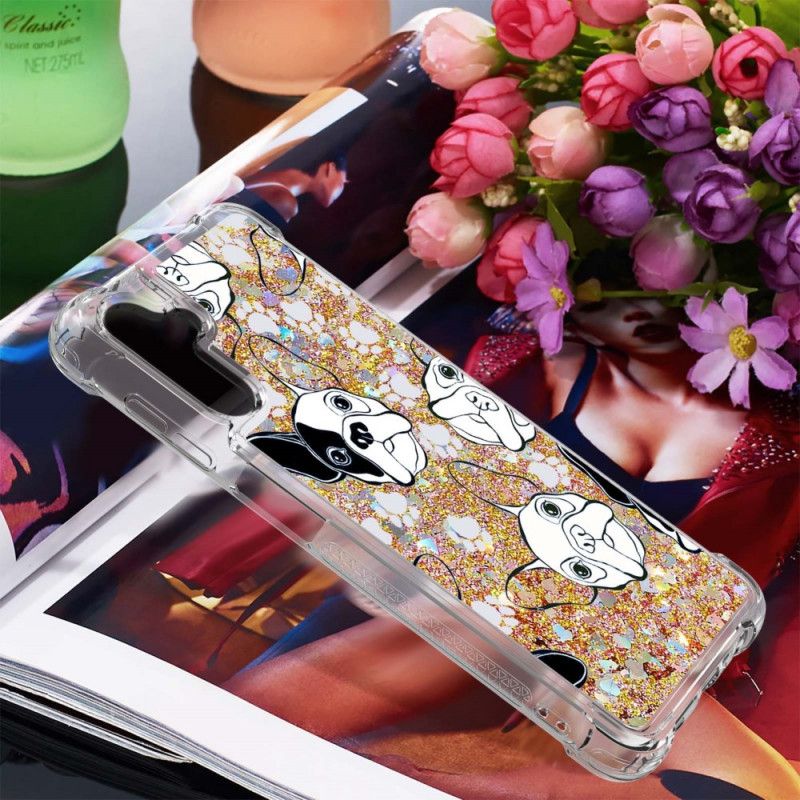 Coque Pour Samsung Galaxy A13 5G Mr Chien Paillettes