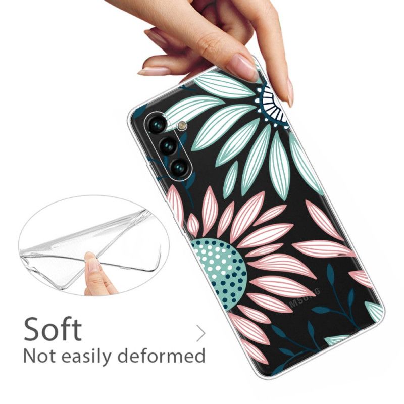 Coque Pour Samsung Galaxy A13 5G Transparente Une Fleur