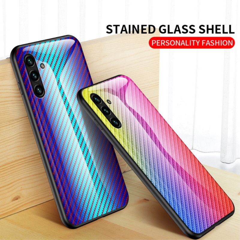 Coque Pour Samsung Galaxy A13 5G Verre Trempé Fibre Carbone