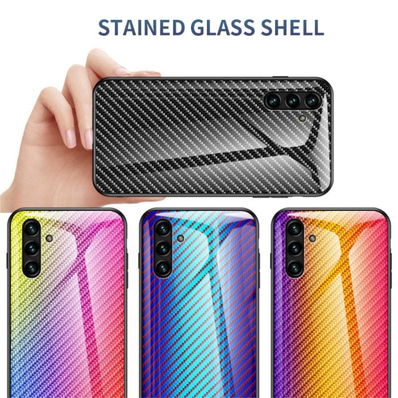 Coque Pour Samsung Galaxy A13 5G Verre Trempé Fibre Carbone