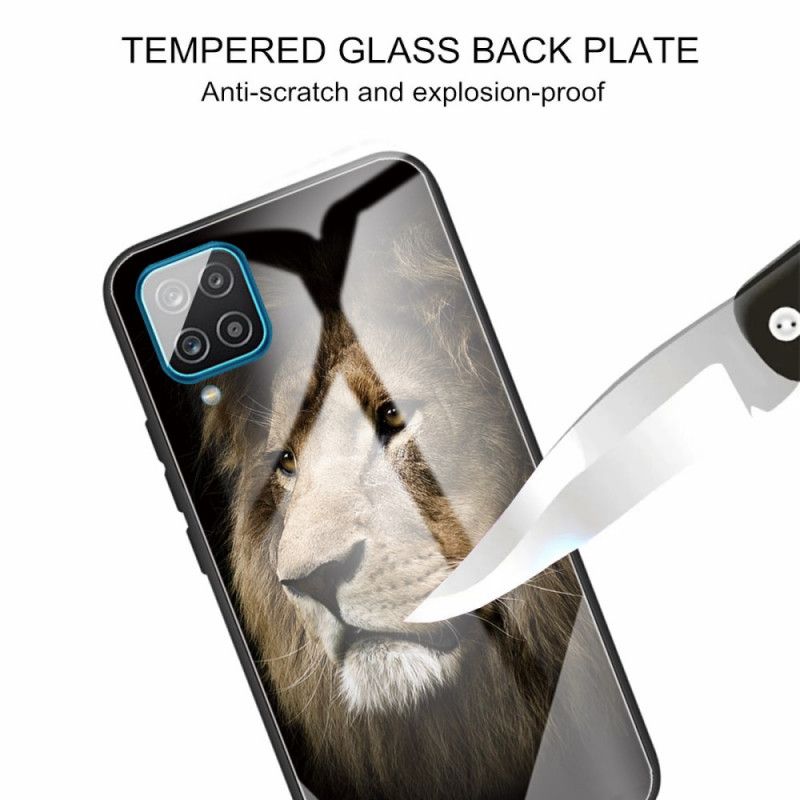 Coque Pour Samsung Galaxy M32 Verre Trempé Tête De Lion