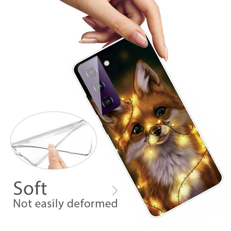 Coque Pour Samsung Galaxy S21 FE Flexible Loup