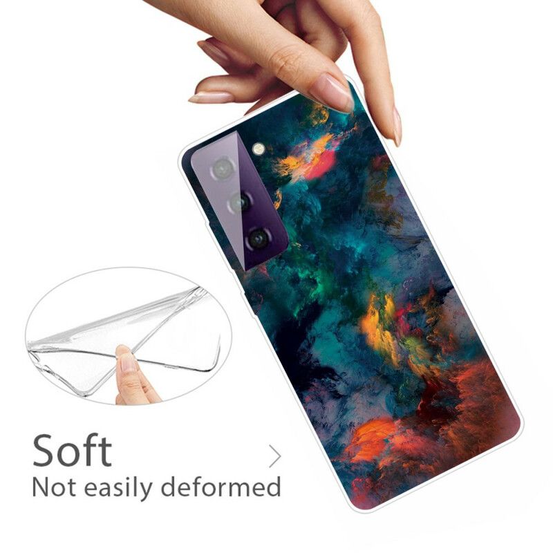 Coque Pour Samsung Galaxy S21 FE Nuages Colorés
