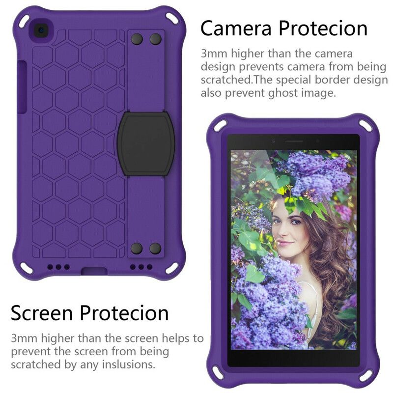 Coque Pour Samsung Galaxy Tab A7 Lite Eva Sangle-support Et Bandoulière