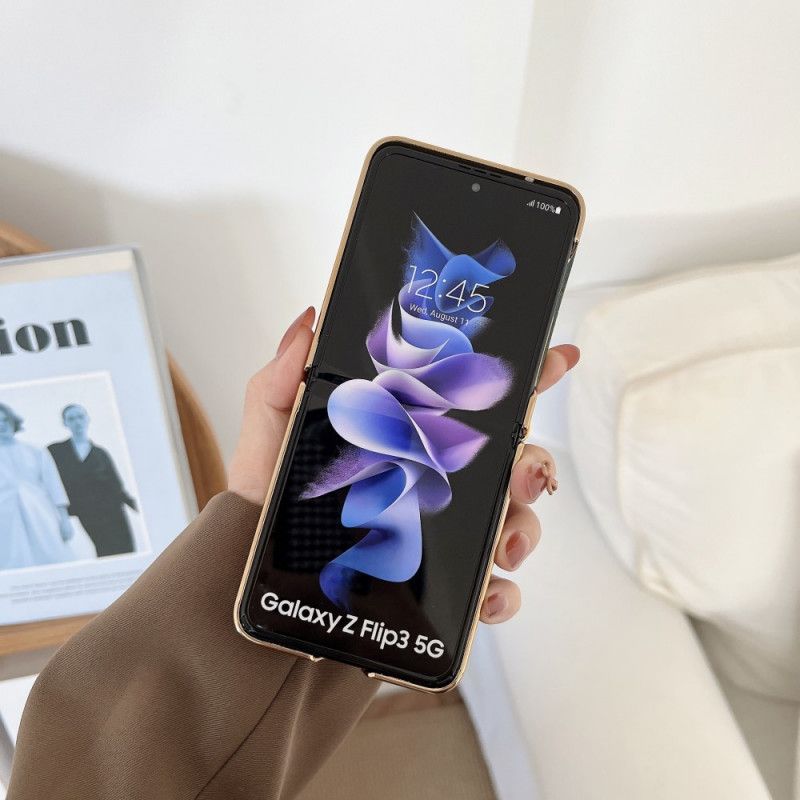 Coque Pour Samsung Galaxy Z Flip 3 5G À Cordon Simili Cuir
