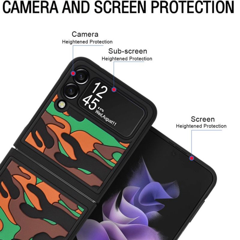 Coque Pour Samsung Galaxy Z Flip 3 5G Camouflage