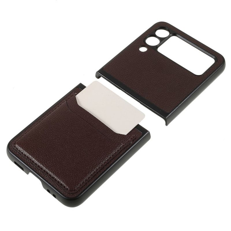 Coque Pour Samsung Galaxy Z Flip 3 5G Porte-cartes Tricolore