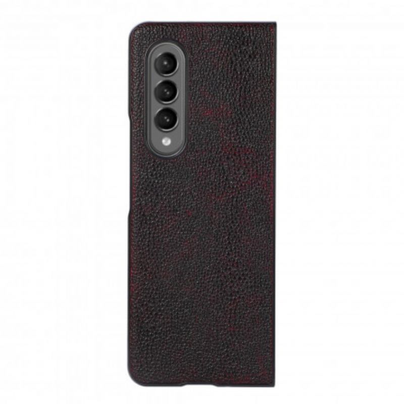 Coque Pour Samsung Galaxy Z Fold 3 5G Simili Cuir Teinté