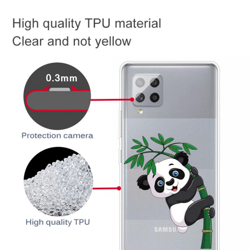 Coque Samsung Galaxy 42 5g Transparente Panda Sur Le Bambou