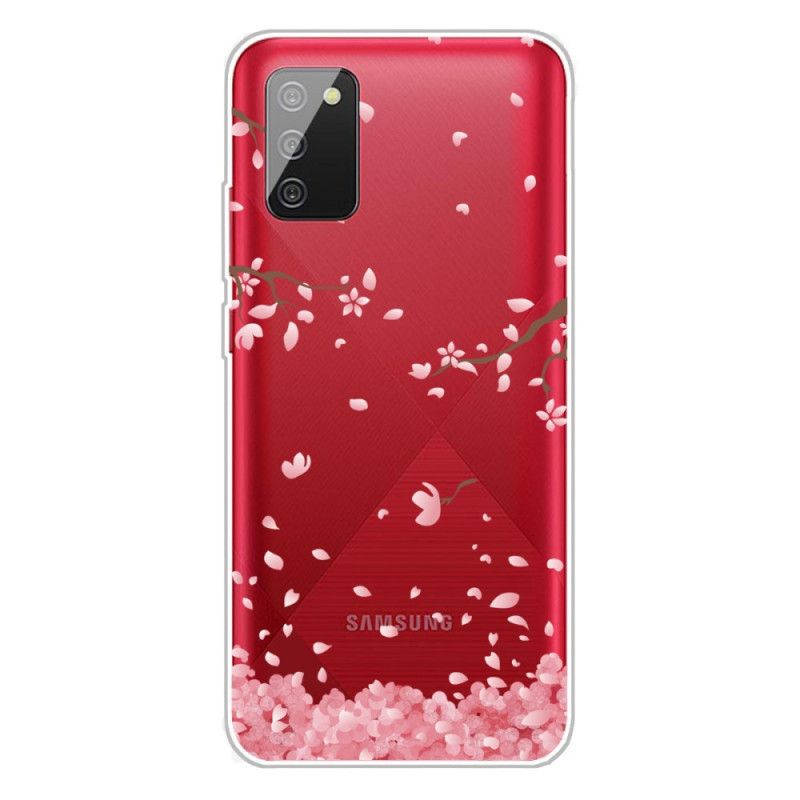 Coque Samsung Galaxy A02s Branches À Fleurs