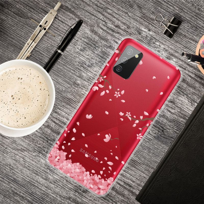 Coque Samsung Galaxy A02s Branches À Fleurs