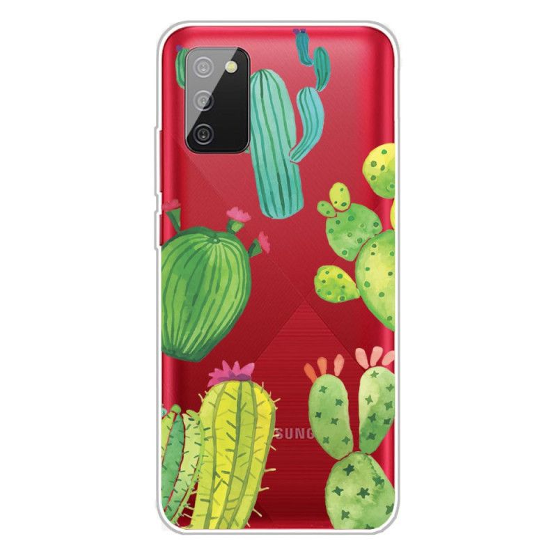 Coque Samsung Galaxy A02s Cactus Aquarelle