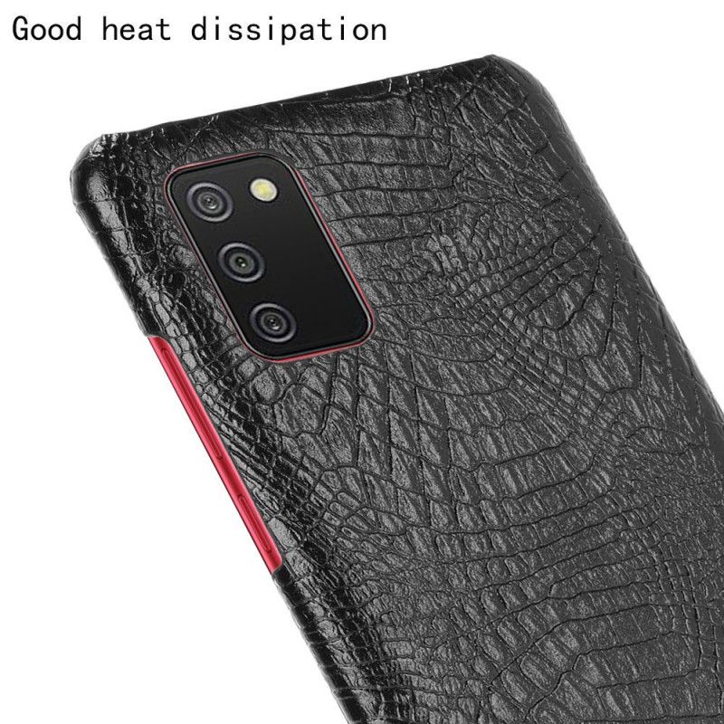 Coque Samsung Galaxy A02s Effet Peau De Crocodile