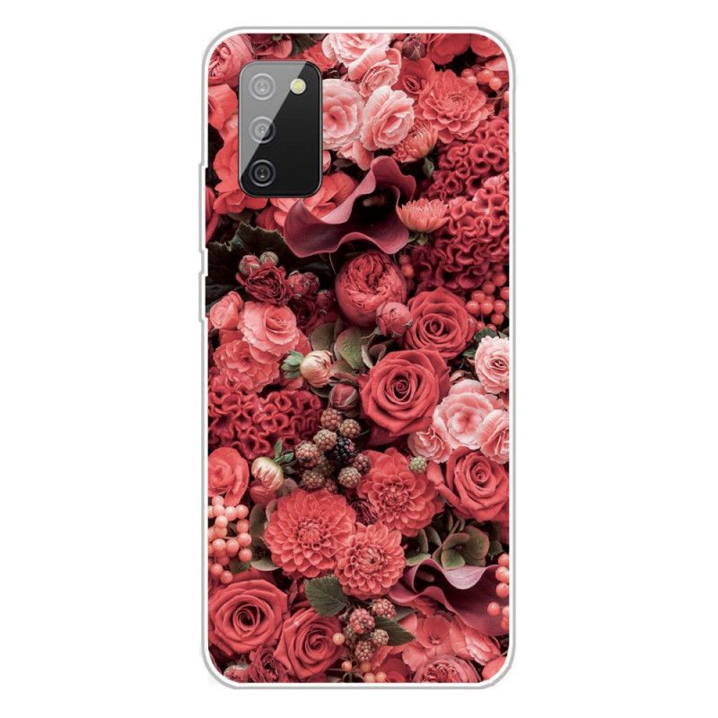 Coque Samsung Galaxy A02s Fleurs Intenses