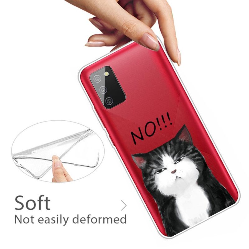 Coque Samsung Galaxy A02s Le Chat Qui Dit Non