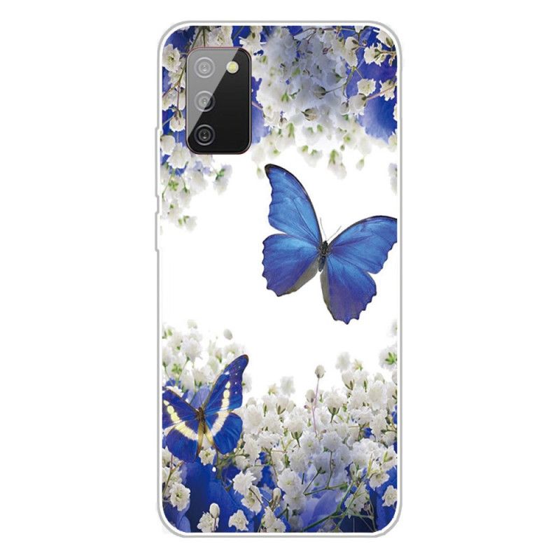 Coque Samsung Galaxy A02s Papillons Design