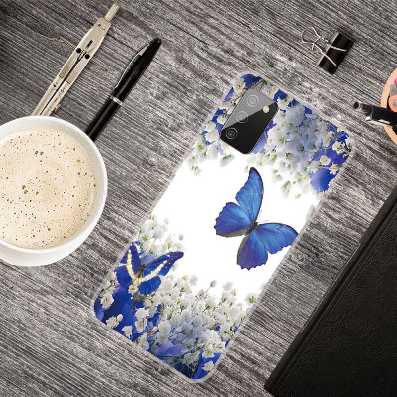 Coque Samsung Galaxy A02s Papillons Design