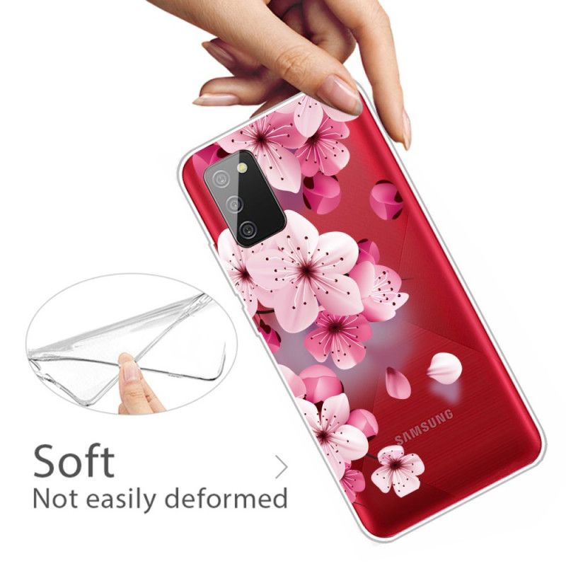 Coque Samsung Galaxy A02s Petites Fleurs Roses