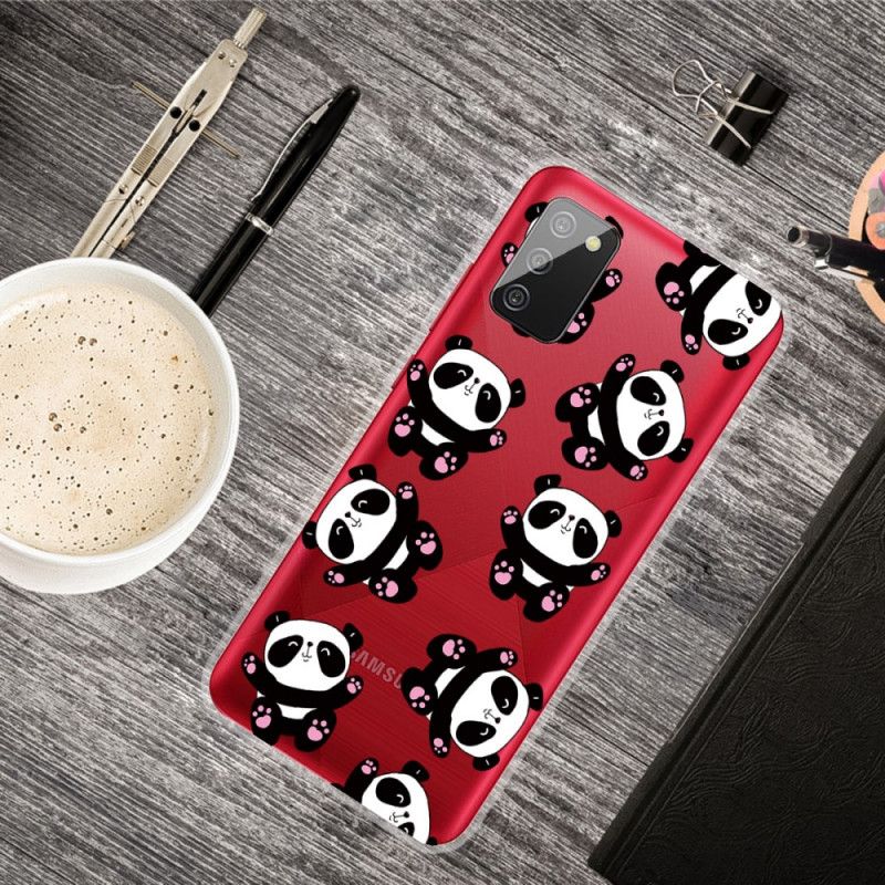 Coque Samsung Galaxy A02s Top Pandas Fun