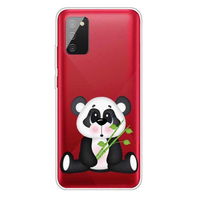 Coque Samsung Galaxy A02s Transparente Panda Triste