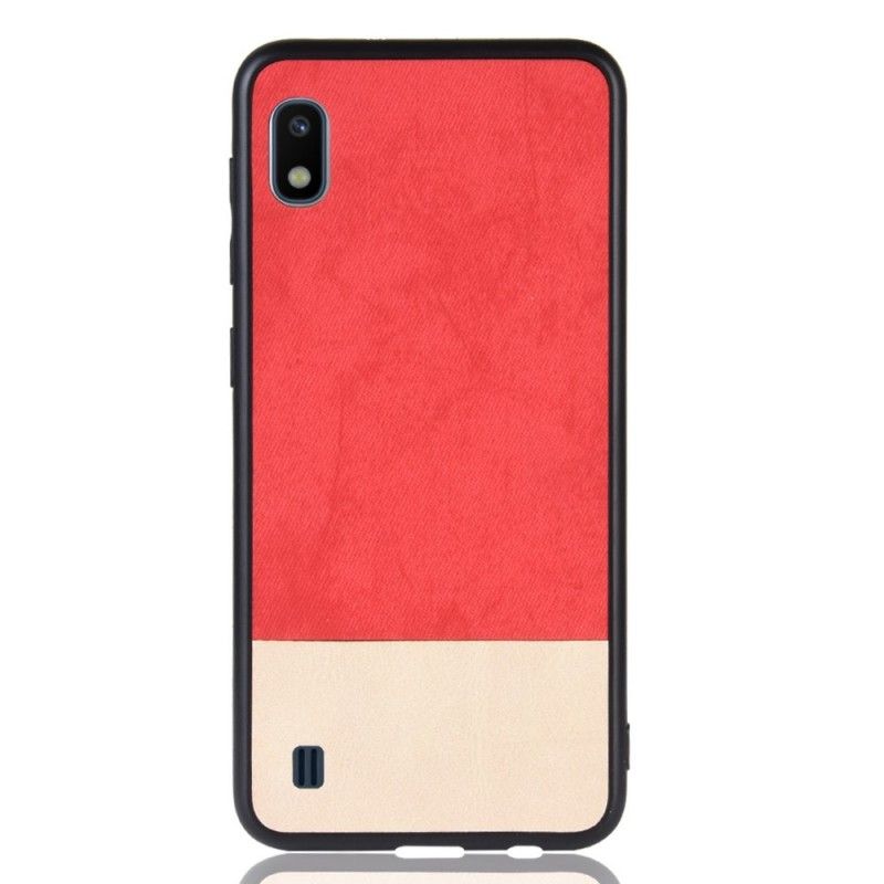 Coque Samsung Galaxy A10 Bicolore Simili Cuir