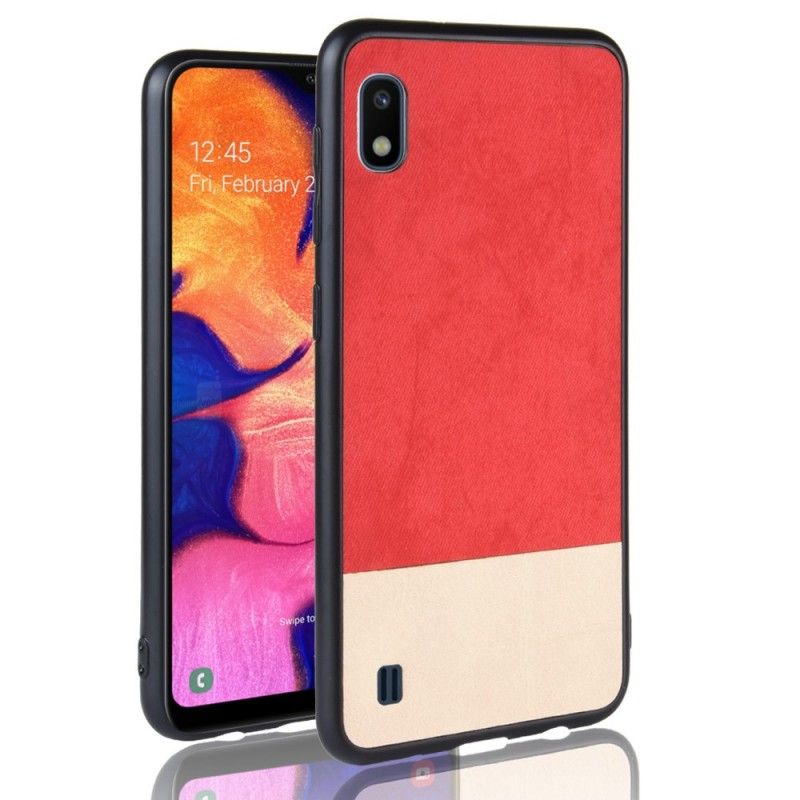 Coque Samsung Galaxy A10 Bicolore Simili Cuir