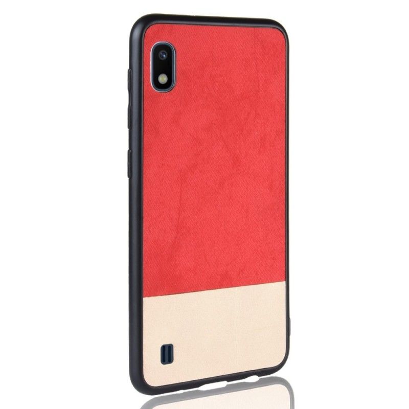 Coque Samsung Galaxy A10 Bicolore Simili Cuir