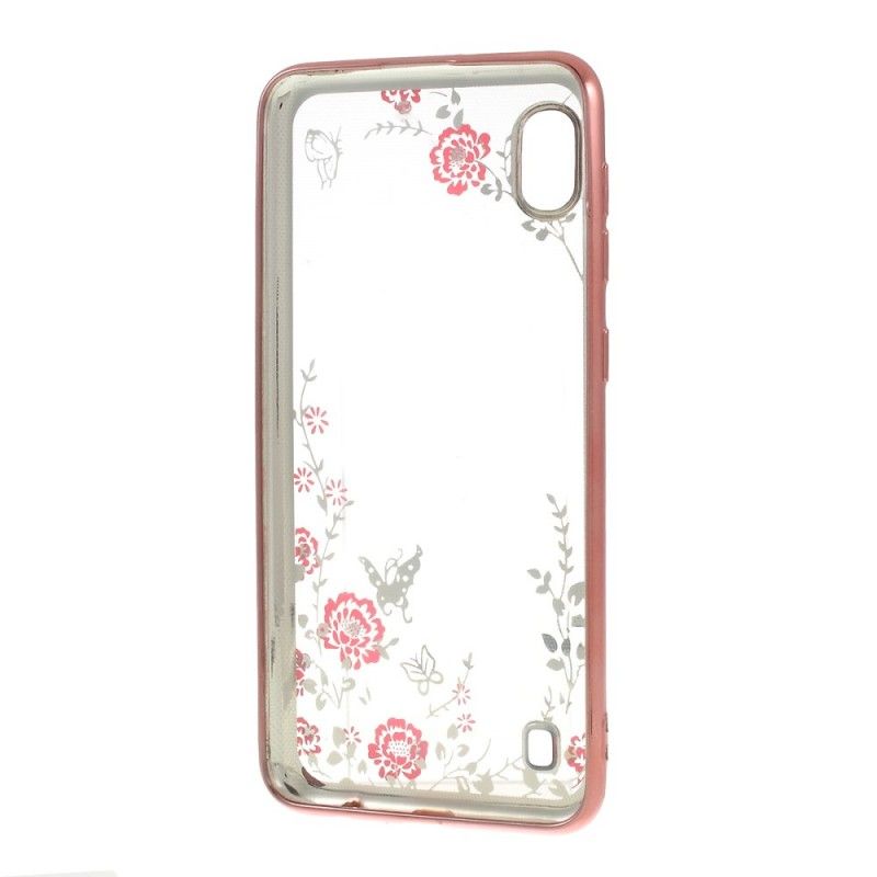 Coque Samsung Galaxy A10 Diamants, Fleurs Et Papillons