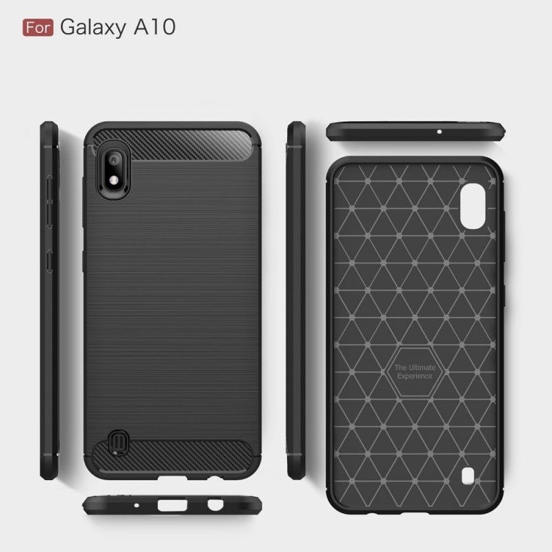 Coque Samsung Galaxy A10 Fibre Carbone Brossée