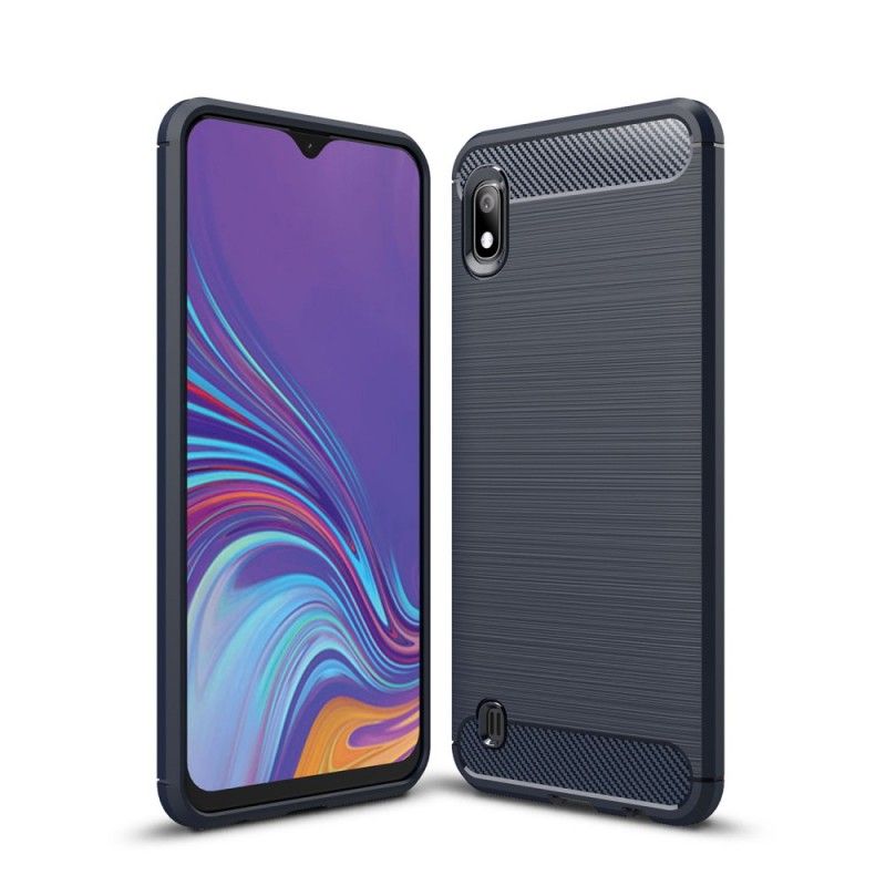 Coque Samsung Galaxy A10 Fibre Carbone Brossée