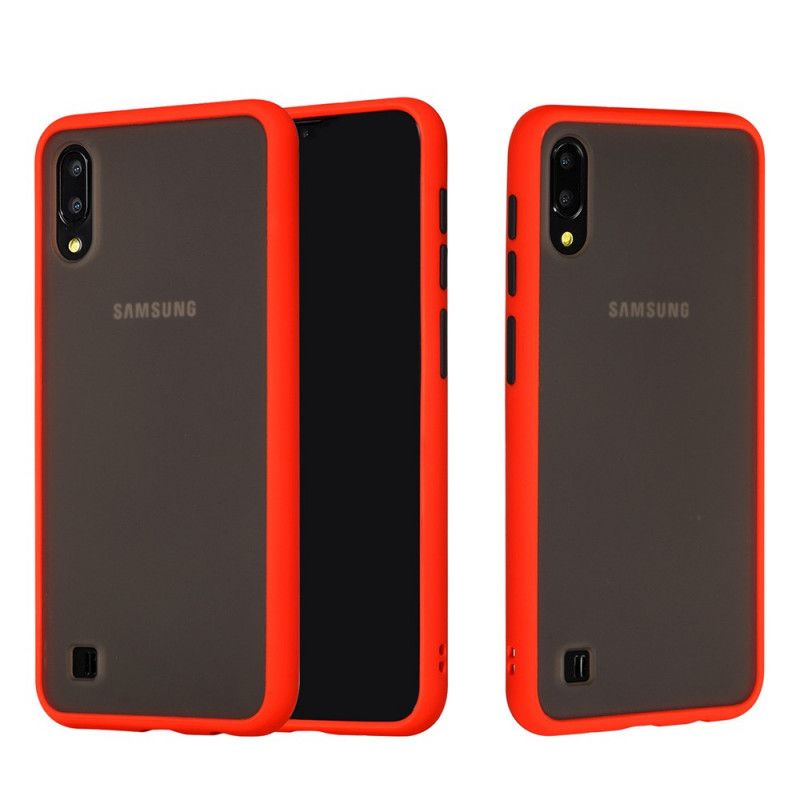 Coque Samsung Galaxy A10 Hybride Rebords Colorés