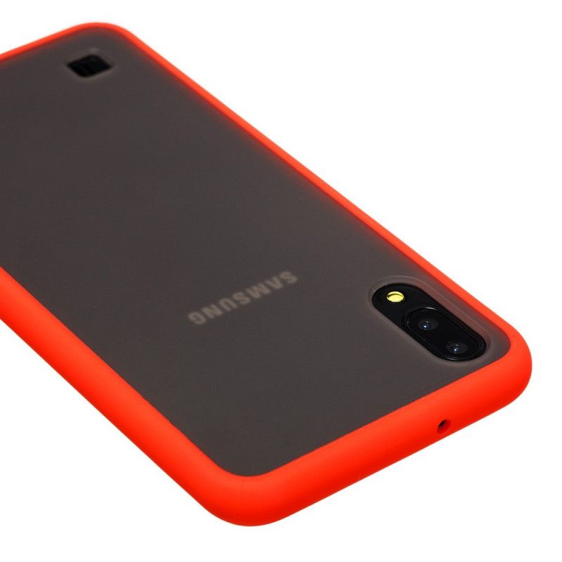 Coque Samsung Galaxy A10 Hybride Rebords Colorés