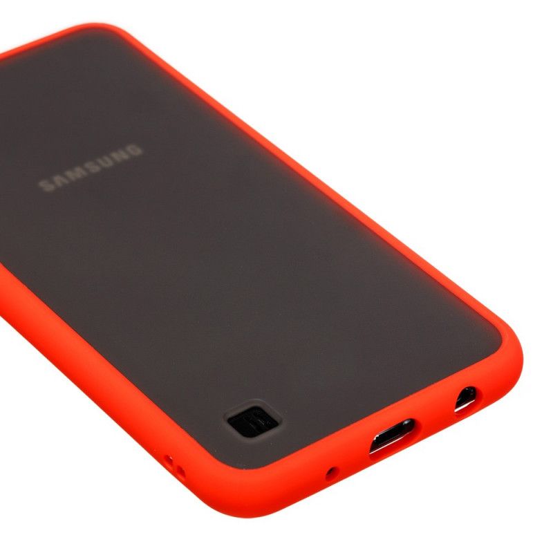 Coque Samsung Galaxy A10 Hybride Rebords Colorés