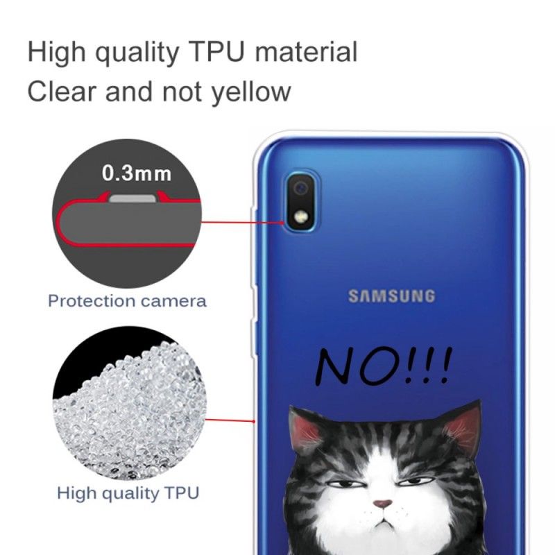 Coque Samsung Galaxy A10 Le Chat Qui Dit Non