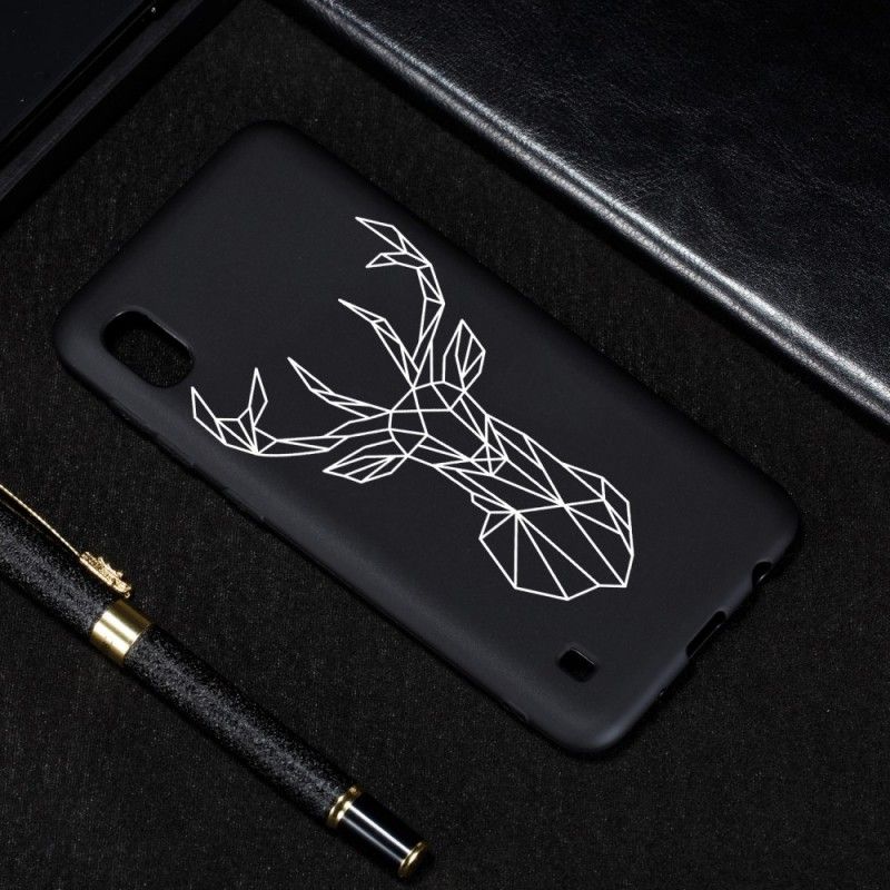 Coque Samsung Galaxy A10 Silicone Flexible Cerf Graphique