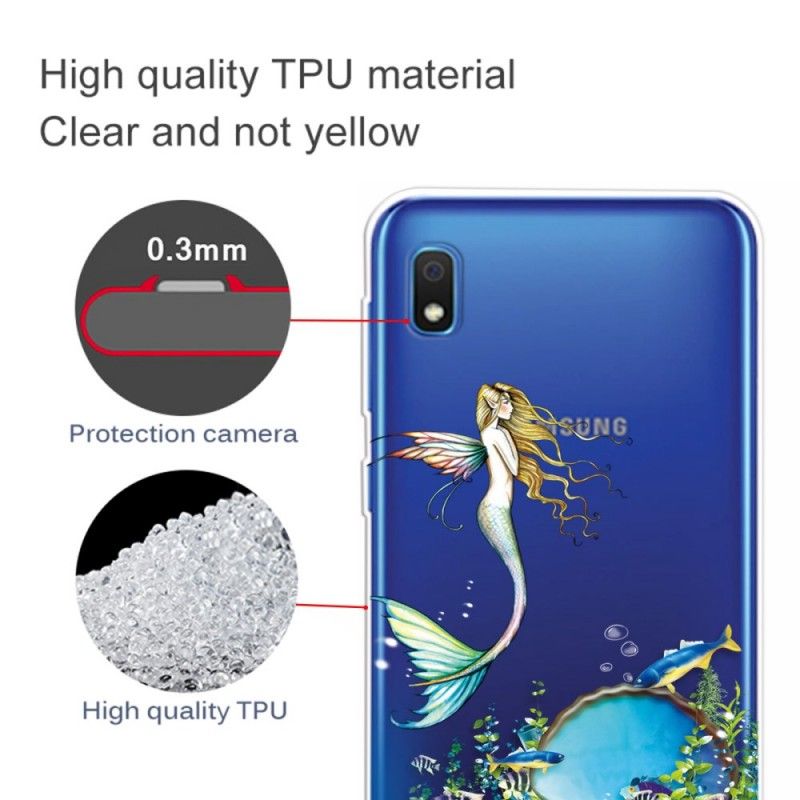 Coque Samsung Galaxy A10 Sirène Bleue