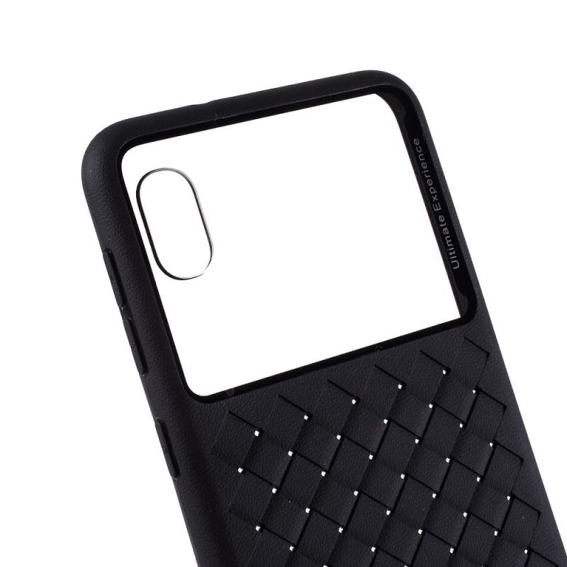 Coque Samsung Galaxy A10 Tissée Diamants