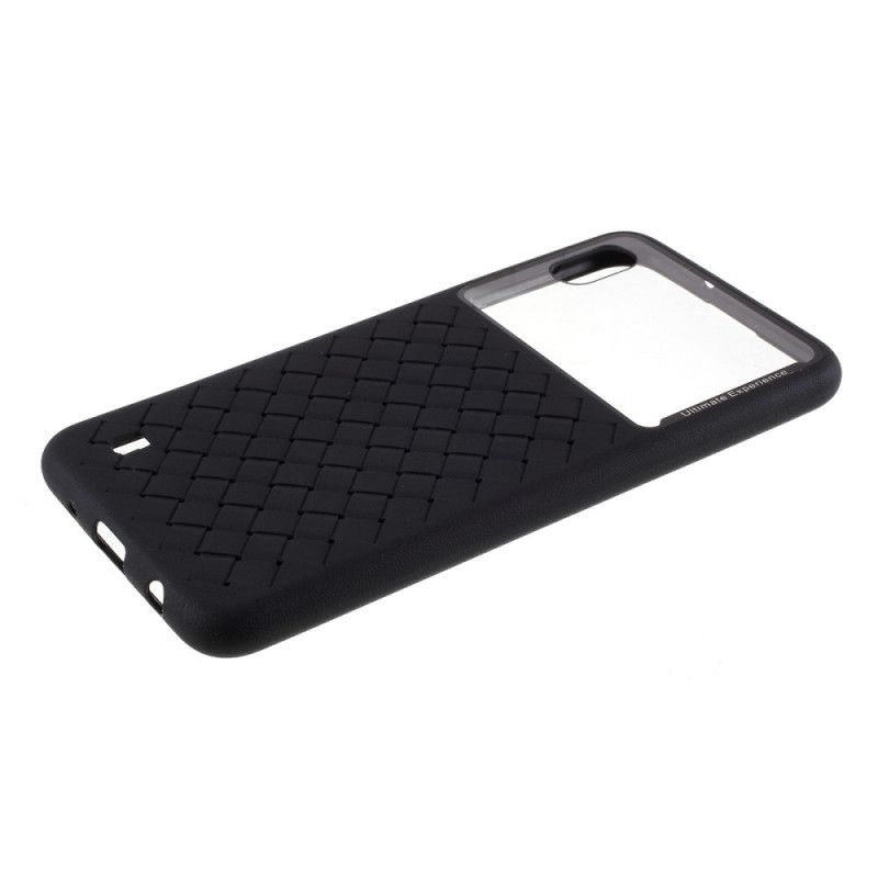 Coque Samsung Galaxy A10 Tissée Diamants