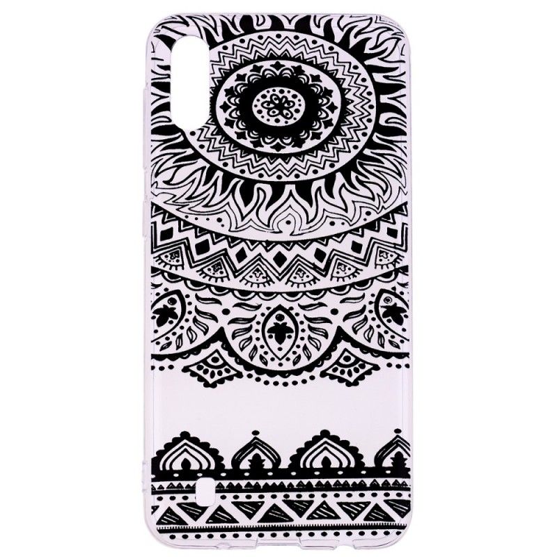 Coque Samsung Galaxy A10 Transparente Fleurs Mandala