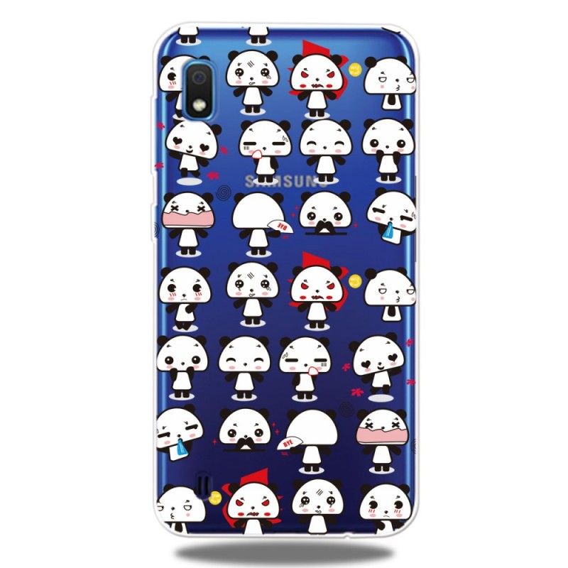 Coque Samsung Galaxy A10 Transparente Funny Pandas